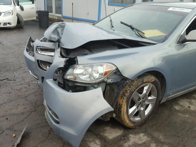 1G1ZH57B39F174894 - 2009 CHEVROLET MALIBU 1LT BLUE photo 9