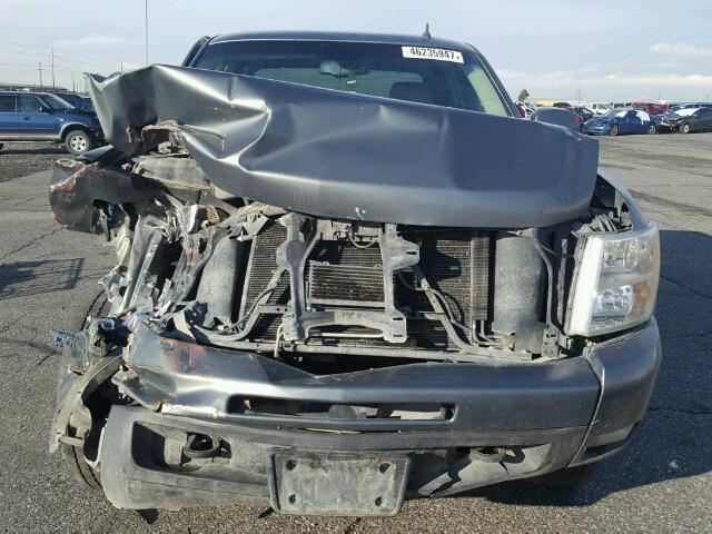 3GCPKTE31BG211252 - 2011 CHEVROLET SILVERADO GRAY photo 9