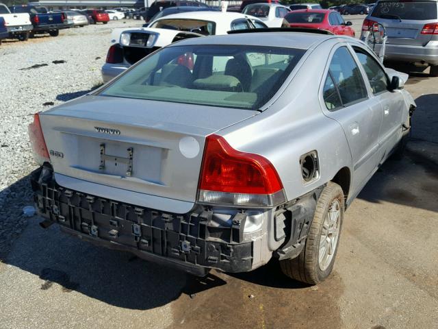 YV1RS61T042384542 - 2004 VOLVO S60 SILVER photo 4