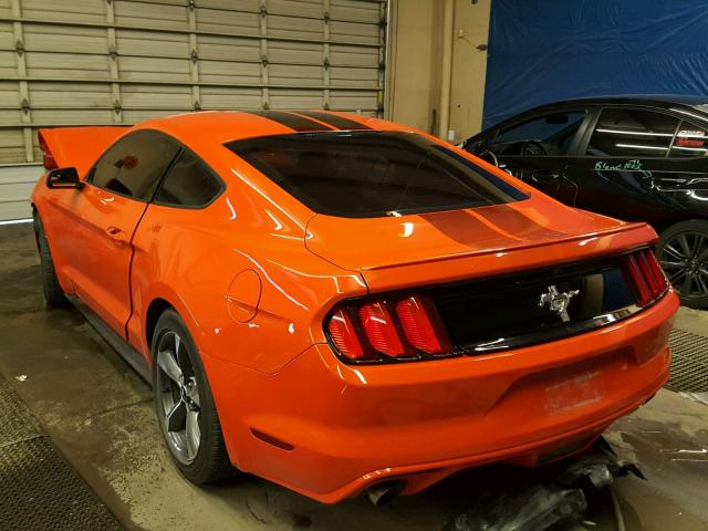 1FA6P8AM8G5267248 - 2016 FORD MUSTANG ORANGE photo 3