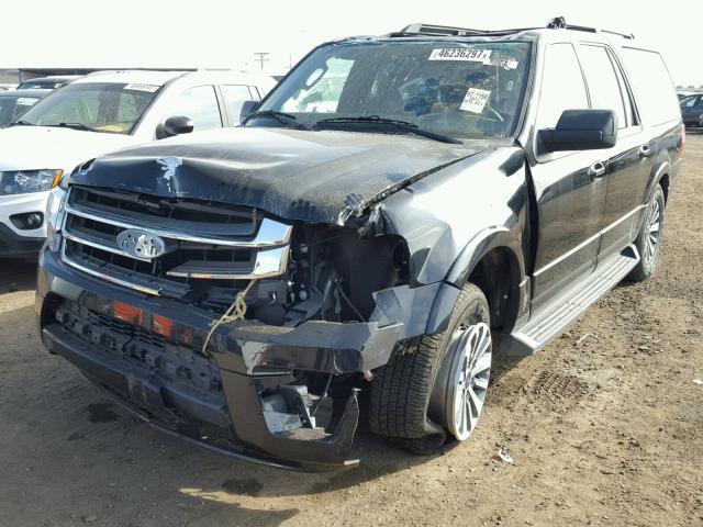 1FMJK1HT3HEA65406 - 2017 FORD EXPEDITION BLACK photo 2