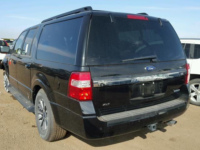 1FMJK1HT3HEA65406 - 2017 FORD EXPEDITION BLACK photo 3