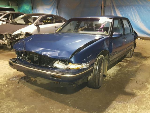 1G2HZ54C8L1239583 - 1990 PONTIAC BONNEVILLE BLUE photo 2