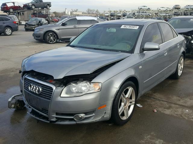 WAUDF78E87A159410 - 2007 AUDI A4 2.0T QU GRAY photo 2