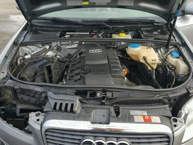 WAUDF78E87A159410 - 2007 AUDI A4 2.0T QU GRAY photo 7