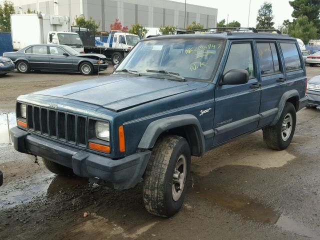 1J4FT68S7WL151557 - 1998 JEEP CHEROKEE S BLUE photo 2