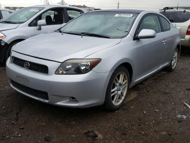 JTKDE177770144983 - 2007 TOYOTA SCION TC SILVER photo 2