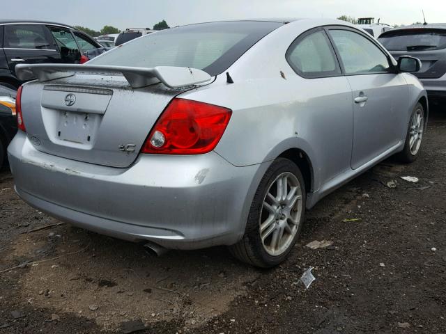 JTKDE177770144983 - 2007 TOYOTA SCION TC SILVER photo 4