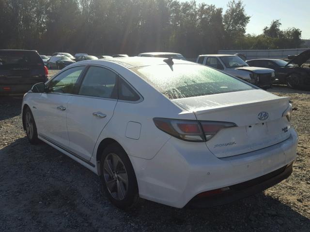 KMHE34L18GA025754 - 2016 HYUNDAI SONATA HYB WHITE photo 3