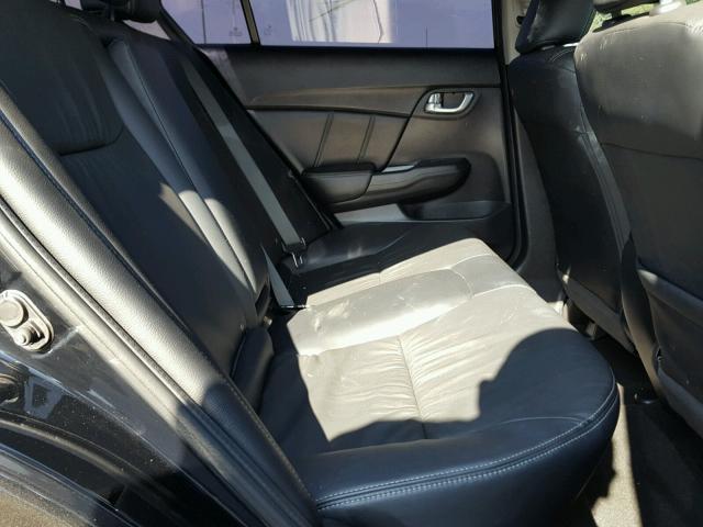 19XFB2F93DE282508 - 2013 HONDA CIVIC EXL შავი ფოტო 6