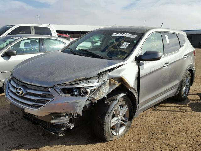 5NMZTDLB3JH073626 - 2018 HYUNDAI SANTA FE S GRAY photo 2