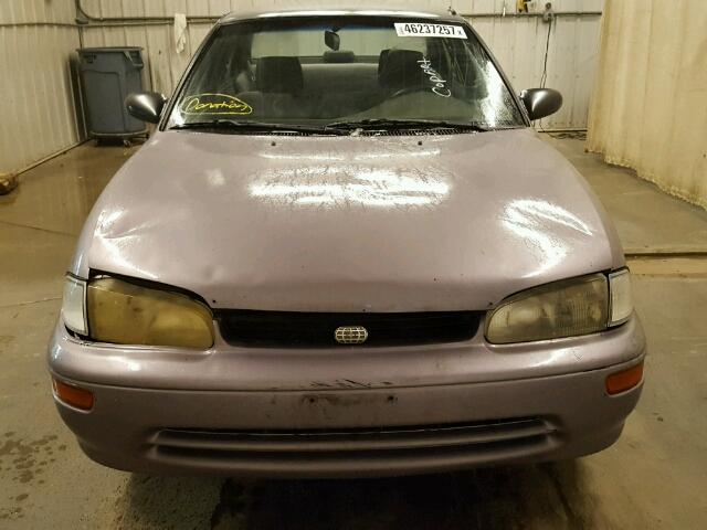 1Y1SK5268VZ412649 - 1997 GEO PRIZM BASE PURPLE photo 9