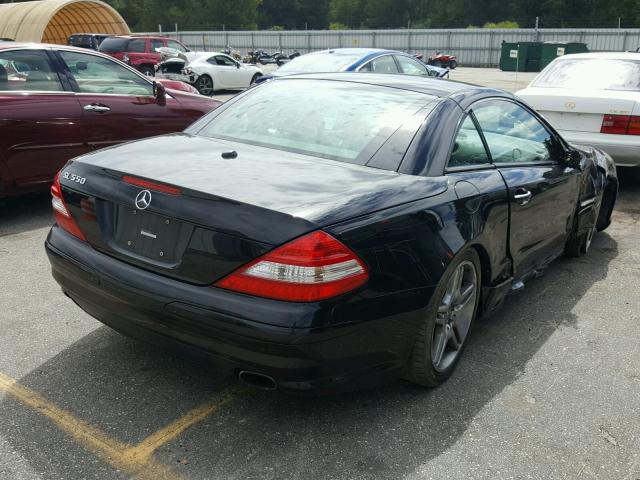 WDBSK71F97F129438 - 2007 MERCEDES-BENZ SL 550 BLACK photo 4