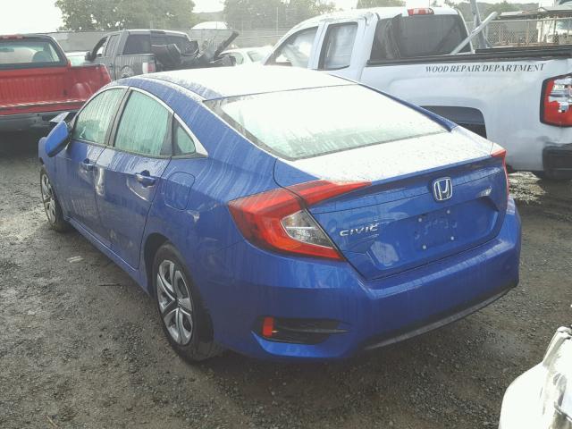 2HGFC2F59GH562034 - 2016 HONDA CIVIC LX BLUE photo 3