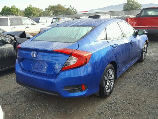 2HGFC2F59GH562034 - 2016 HONDA CIVIC LX BLUE photo 4