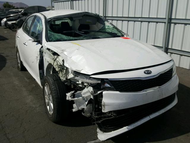 KNAGT4L38G5103356 - 2016 KIA OPTIMA LX WHITE photo 1