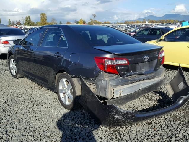 4T1BF1FK7CU196209 - 2012 TOYOTA CAMRY BASE BLACK photo 3