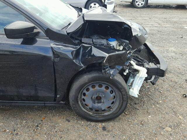 3VW2K7AJ4CM397293 - 2012 VOLKSWAGEN JETTA BASE BLACK photo 9