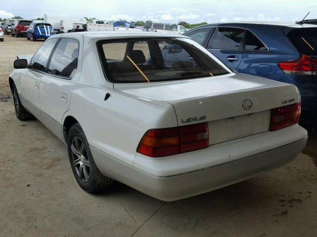 JT8BH22F3T0037643 - 1996 LEXUS LS 400 WHITE photo 3