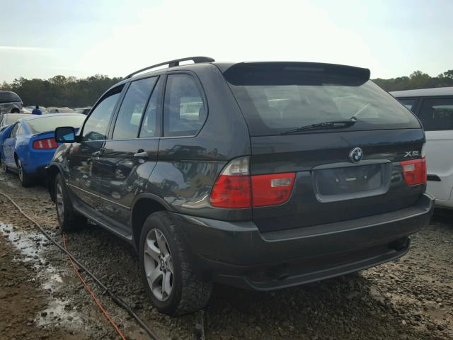 5UXFA13554LU44546 - 2004 BMW X5 3.0I GRAY photo 3