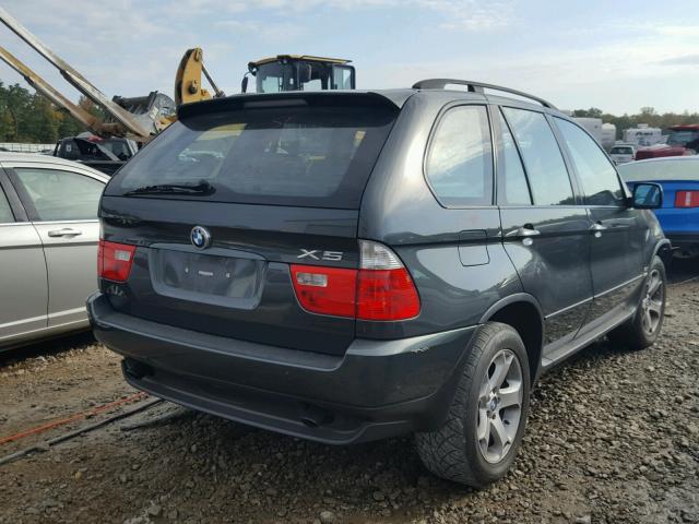 5UXFA13554LU44546 - 2004 BMW X5 3.0I GRAY photo 4