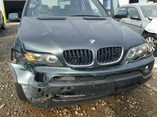 5UXFA13554LU44546 - 2004 BMW X5 3.0I GRAY photo 9