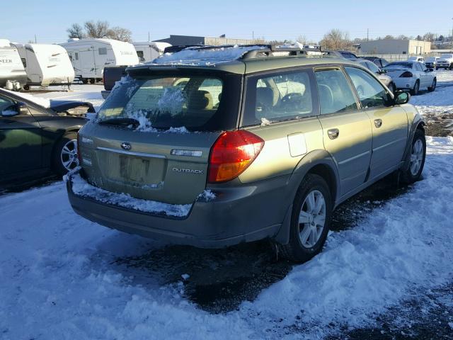 4S4BP61C057341389 - 2005 SUBARU LEGACY OUT GREEN photo 4