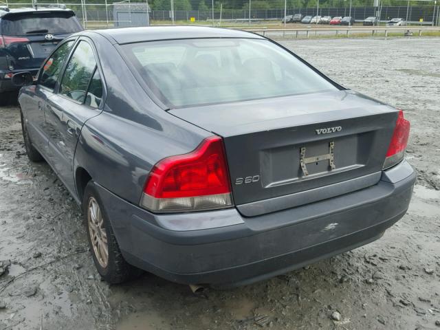 YV1RS61T842376477 - 2004 VOLVO S60 GRAY photo 3