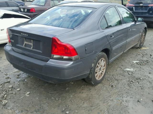 YV1RS61T842376477 - 2004 VOLVO S60 GRAY photo 4