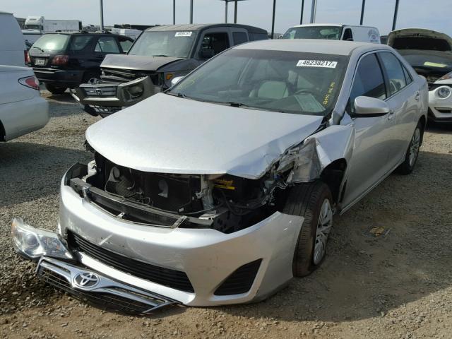 4T4BF1FK9DR296514 - 2013 TOYOTA CAMRY L SILVER photo 2