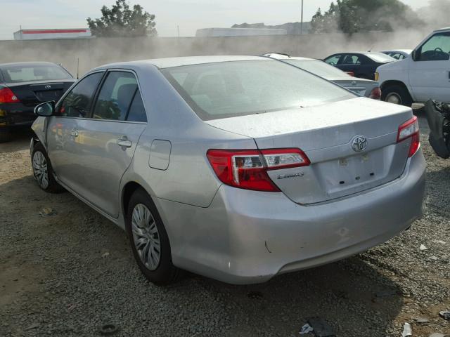 4T4BF1FK9DR296514 - 2013 TOYOTA CAMRY L SILVER photo 3