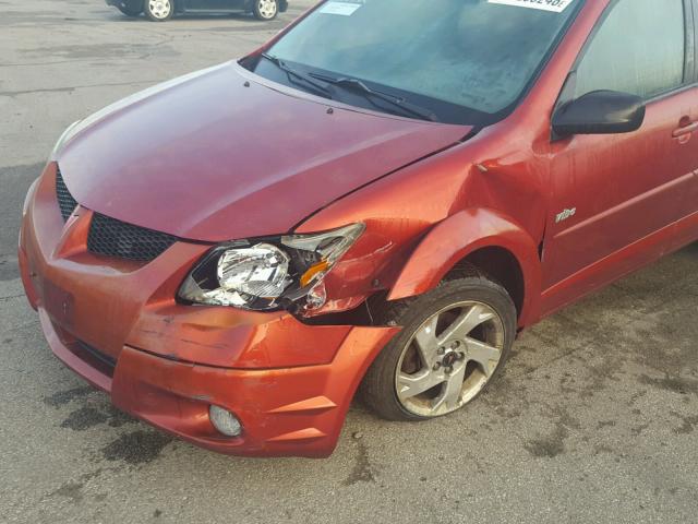 5Y2SL62814Z400382 - 2004 PONTIAC VIBE RED photo 9