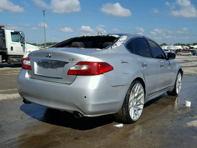 JN1BY1AP2DM510094 - 2013 INFINITI M37 SILVER photo 4