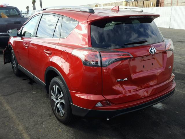 JTMZFREV5HJ133339 - 2017 TOYOTA RAV4 LE Qırmızı foto 3