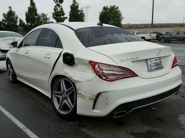 WDDSJ4EB0EN058049 - 2014 MERCEDES-BENZ CLA 250 WHITE photo 3