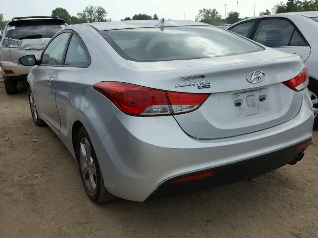 KMHDH6AE8DU013046 - 2013 HYUNDAI ELANTRA CO SILVER photo 3