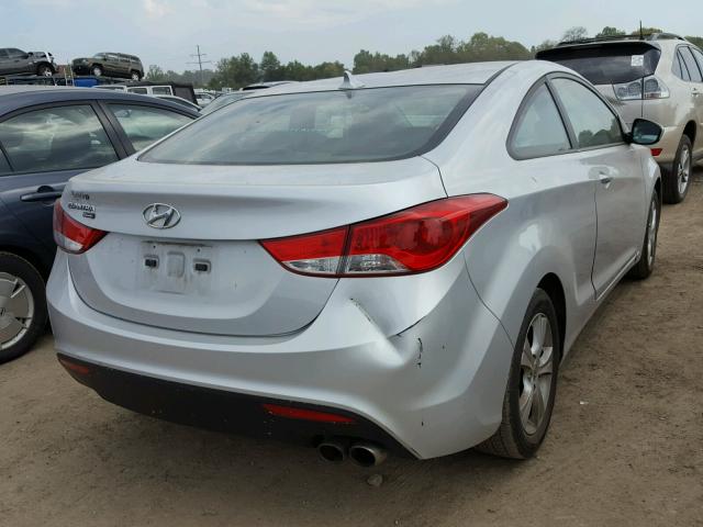 KMHDH6AE8DU013046 - 2013 HYUNDAI ELANTRA CO SILVER photo 4