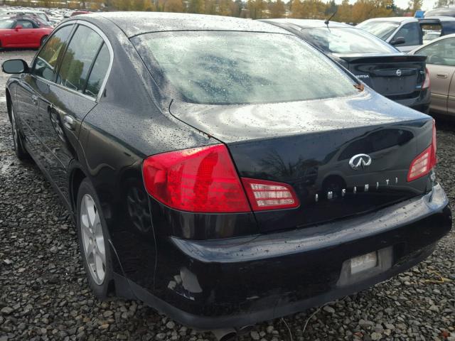 JNKCV51F64M702223 - 2004 INFINITI G35 BLACK photo 3