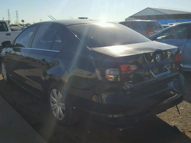 3VW2B7AJ6HM366540 - 2017 VOLKSWAGEN JETTA S 黑色 照片 3