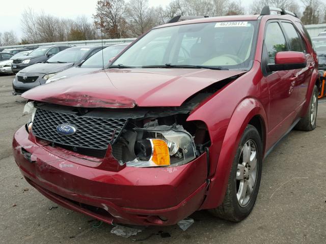 1FMZK03197GA04955 - 2007 FORD FREESTYLE RED photo 2