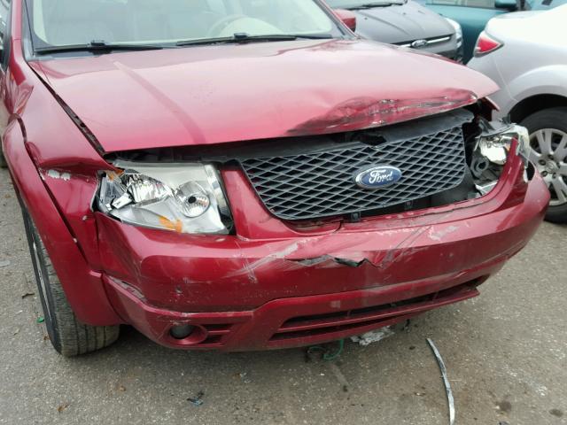 1FMZK03197GA04955 - 2007 FORD FREESTYLE RED photo 9