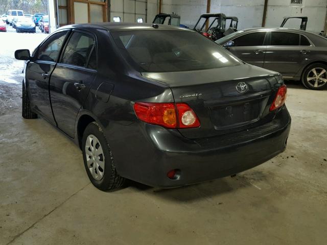 1NXBU4EE4AZ323384 - 2010 TOYOTA COROLLA BA GRAY photo 3