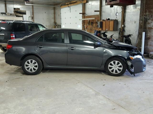 1NXBU4EE4AZ323384 - 2010 TOYOTA COROLLA BA GRAY photo 9