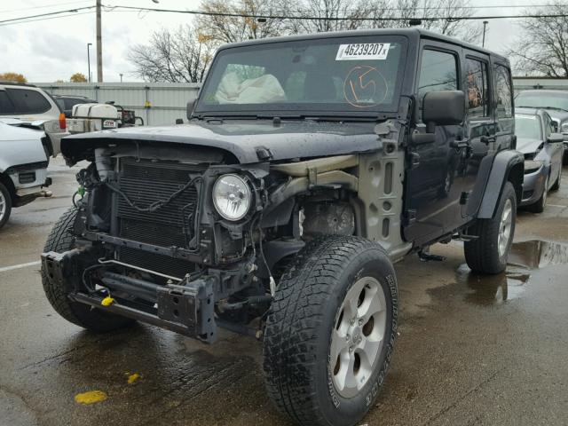 1C4HJWEG9EL212779 - 2014 JEEP WRANGLER U BLACK photo 2