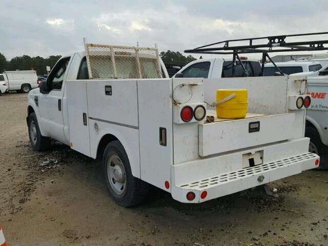 1FTNF20599EA88008 - 2009 FORD F250 SUPER WHITE photo 3