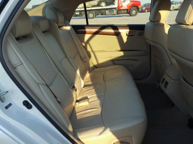 4T1BK3DB0BU437021 - 2011 TOYOTA AVALON BAS WHITE photo 6