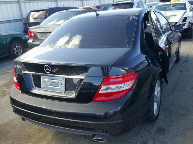 WDDGF5EB7AR114424 - 2010 MERCEDES-BENZ C 300 BLACK photo 4