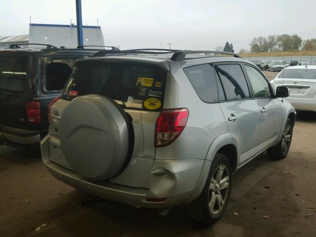 JTMBK32V475017572 - 2007 TOYOTA RAV4 SPORT SILVER photo 4