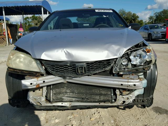 1HGEM21554L005801 - 2004 HONDA CIVIC LX SILVER photo 9