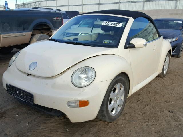 3VWCK21Y73M314203 - 2003 VOLKSWAGEN NEW BEETLE BEIGE photo 2